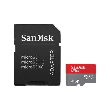Tarjeta de Memoria SanDisk Ultra 64 GB microSD XC con Adaptador Clase 10 140MBs
