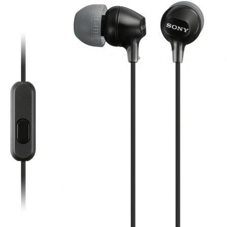Auriculares Intrauditivos Sony MDR-EX15AP con Micrófono Jack 3.5 Negros