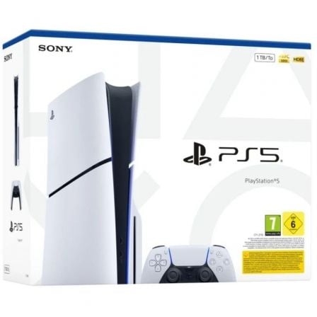 Consola Sony PlayStation 5 - PS5 Slim Estándar 1 TB Incluye Mando Dual Sense y Juego Preinstalado ASTRO s PLAYROOM Chassis E