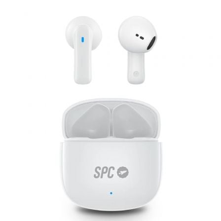 Auriculares Bluetooth SPC Zion 2 Play con estuche de carga Autonomía 7h Blancos