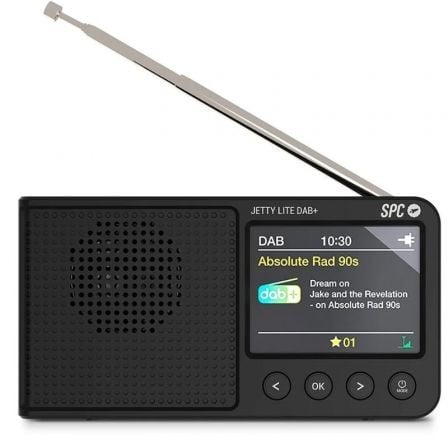 Radio Portátil SPC Jetty Lite Dab+ con Batería Negra