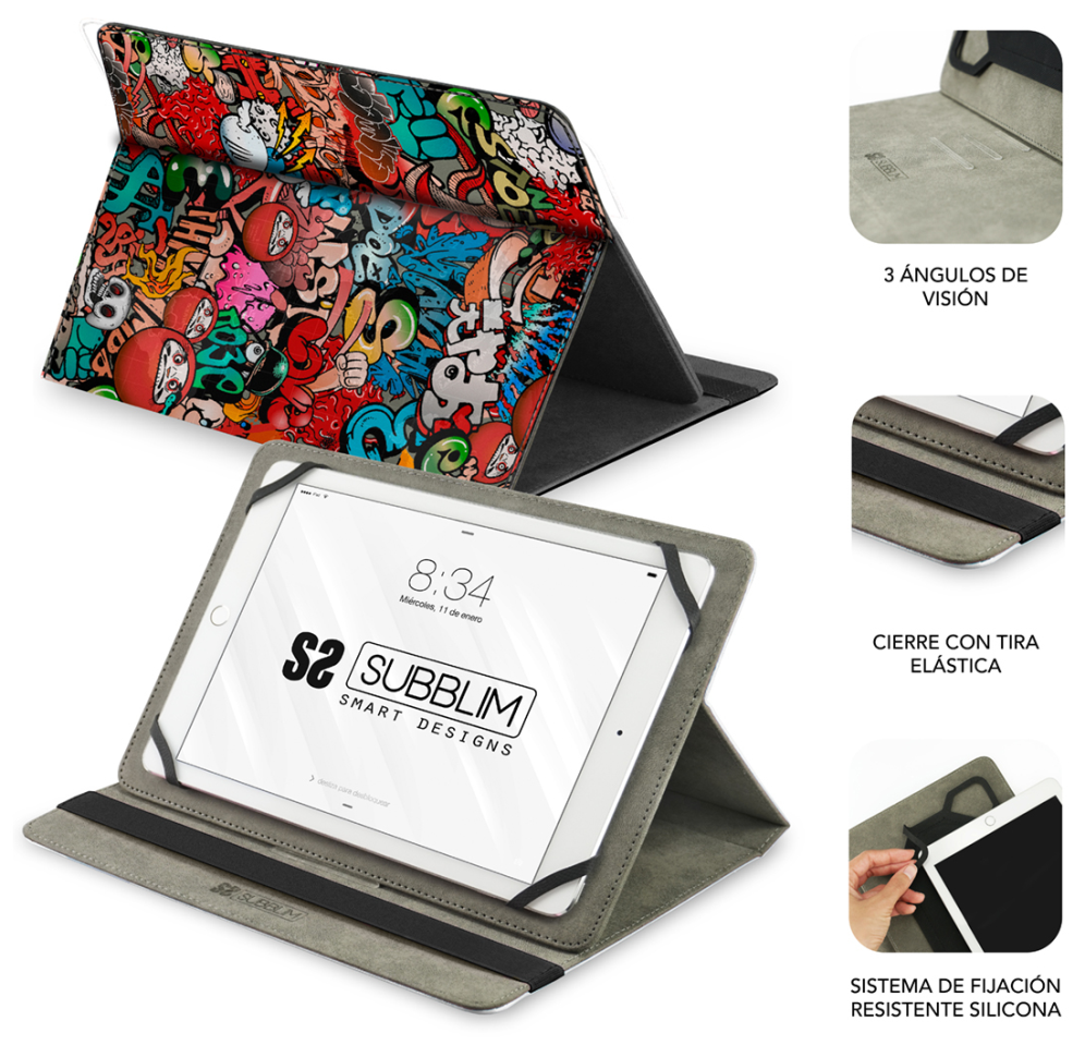 Funda Subblim Trendy Graffiti para Tablets de 9.6 -11