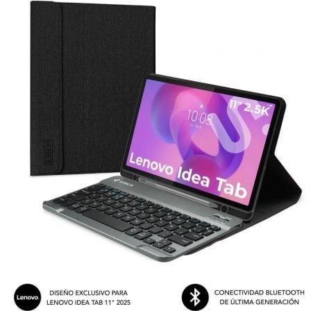 Funda con Teclado Subblim Keytab Pro BT Lenovo Idea Tab 11 2025 Negra