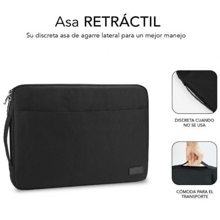 Funda Subblim Urban Laptop Sleeve para Portátiles hasta 14 Negra