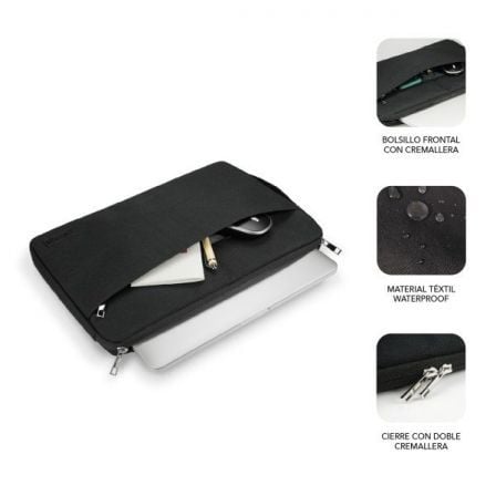 Funda Subblim Urban Laptop Sleeve para Portátiles hasta 15.6 Negra