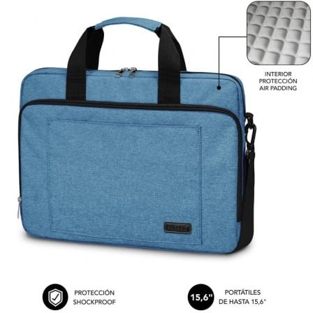 Mochila Subblim Air Padding Laptop Bag para Portátiles hasta 15.6 Azul