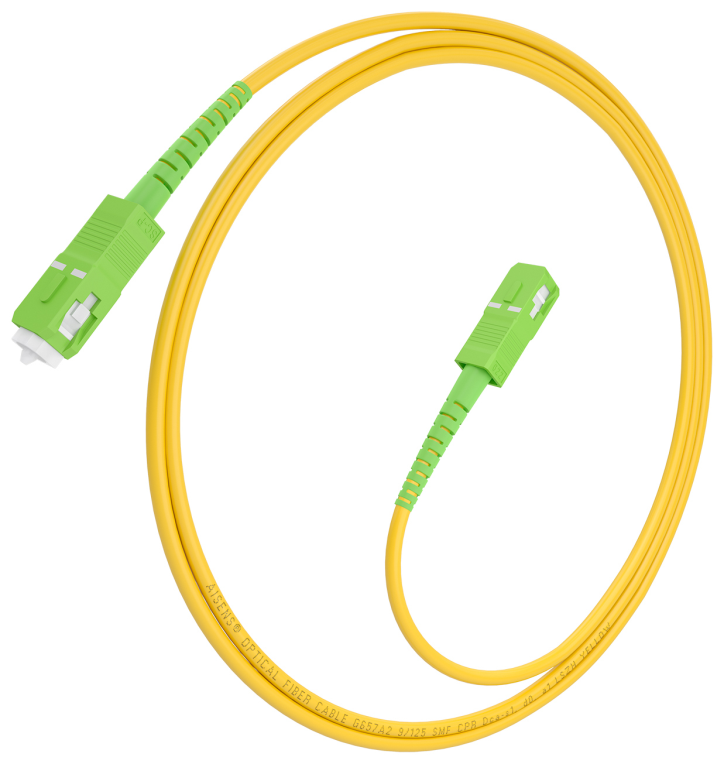 Cable de Fibra Óptica G657A2 3.0 9 125 SMF Aisens A152-0980 LSZH 2m Amarillo