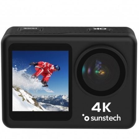 Cámara Digital Deportiva Sunstech Adventure 4K 16MP Ángulo de visión 170º Negra