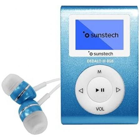 Reproductor MP3 Sunstech Dedalo III 8 GB Radio FM Azul