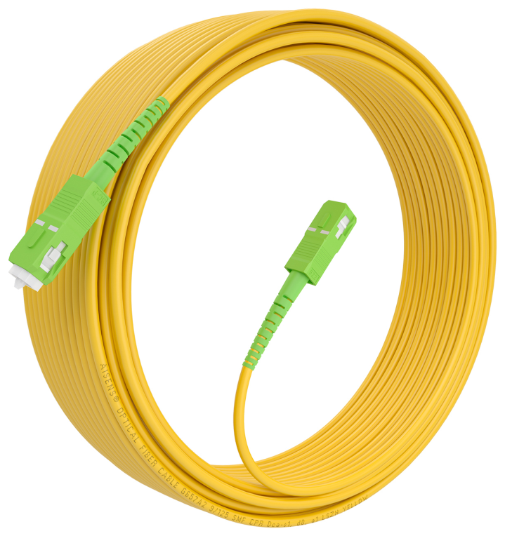 Cable de Fibra Óptica G657A2 3.0 9 125 SMF Aisens A152-0985 LSZH 15m Amarillo