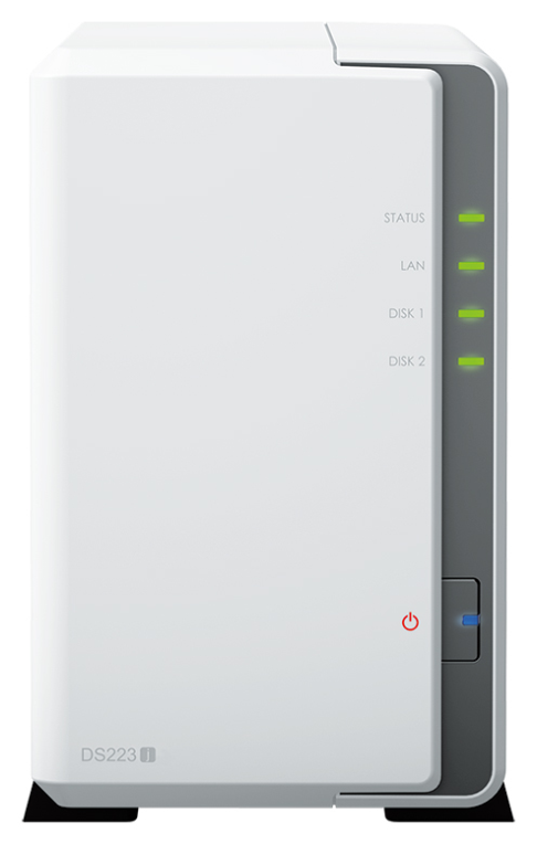 NAS Synology Diskstation DS223J 2 Bahías 3.5 - 2.5 1 GB DDR4 Formato Torre