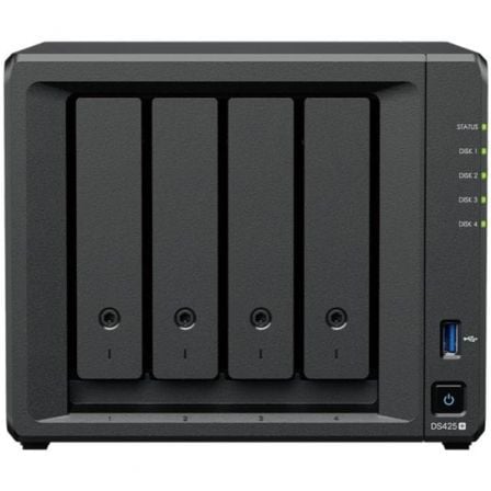 NAS Synology Diskstation DS425+ 4 Bahías 3.5 - 2.5 2 GB DDR4 Formato Torre