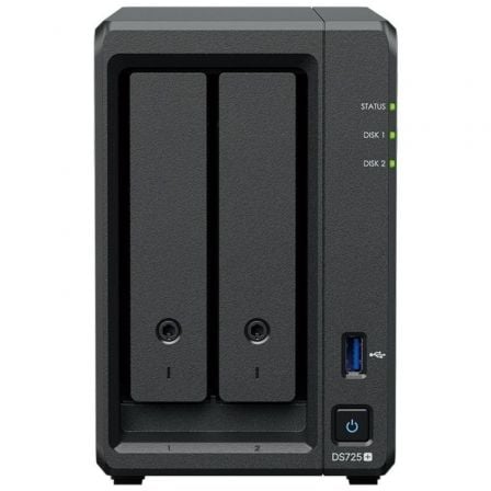 NAS Synology Diskstation DS725+ 2 Bahías 3.5 - 2.5 4 GB DDR4 Formato Torre