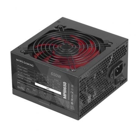 Fuente de Alimentación Mars Gaming MPIII650 650W Ventilador 12cm