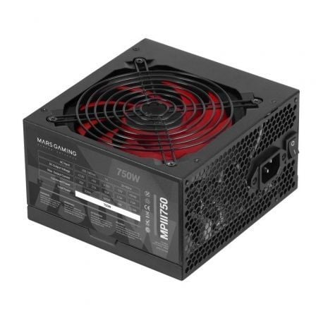 Fuente de Alimentación Mars Gaming MPIII750 750W Ventilador 12cm
