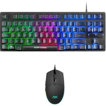 Pack Gaming Mars Gaming MCPTKLES Teclado + Ratón Óptico