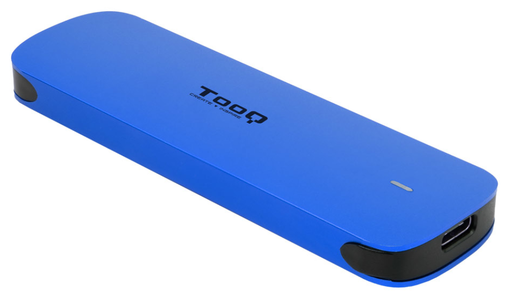 Caja Externa para Disco SSD M.2 NVMe TooQ TQE-2201BL USB 3.1 Gen1 Sin tornillos