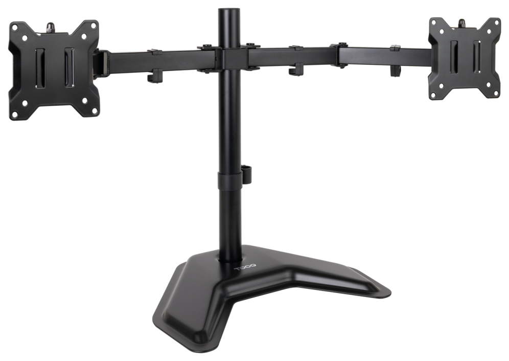 Soporte de Sobremesa para 2 Monitores TooQ DB1702TN-B Giratorio Inclinable hasta 9kg