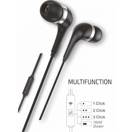 Auriculares Intrauditivos Tech One Tech earTECH TEC1305 con Micrófono USB Tipo-C Negros