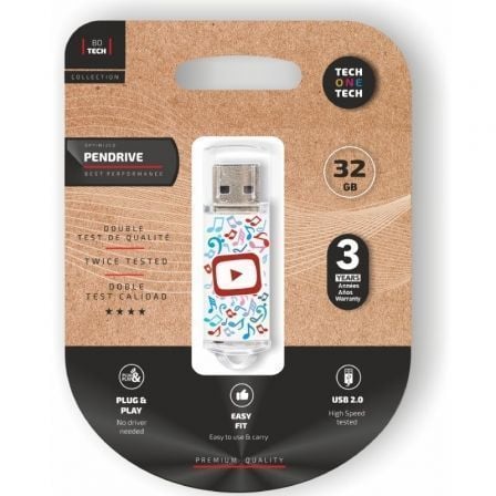 Pendrive 32 GB Tech One Tech Video Dream USB 2.0