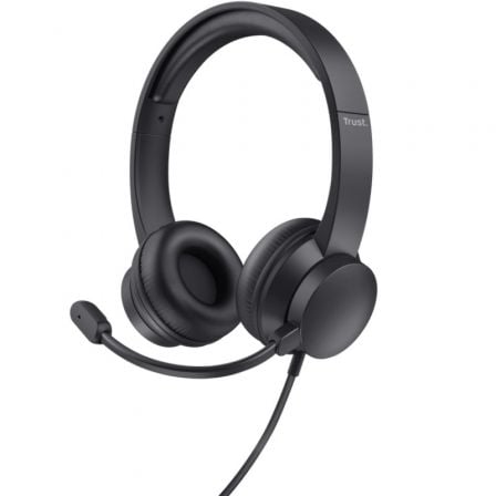 Auriculares Trust HS-201 USB con Micrófono USB Negros