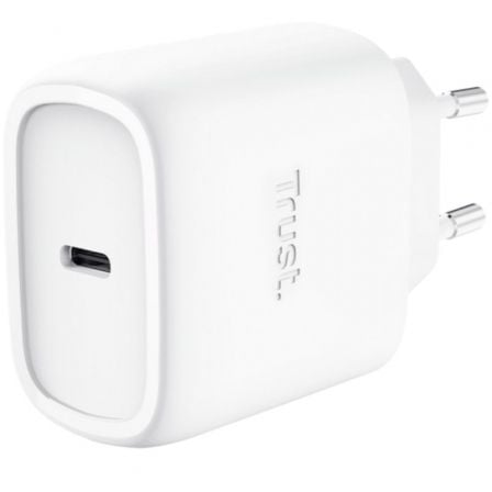 Cargador de Pared GaN Trust Maxo 45W 1xUSB Tipo-C Incluye Cable USB Tipo-C 45W