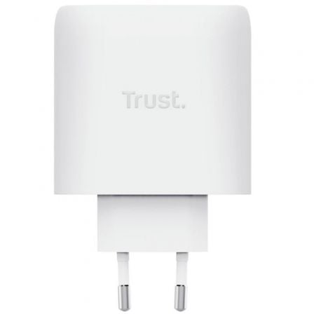 Cargador de Pared GaN Trust Maxo 65W 26068 3xUSB Tipo-C 1xUSB Incluye Cable USB Tipo-C 65W