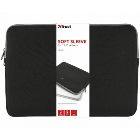 Funda Trust Primo para Portátiles hasta 15.6 Negra