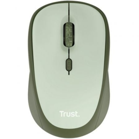 Ratón Mini Inalámbrico Trust Yvi+ Silent Hasta 1600 DPI Verde