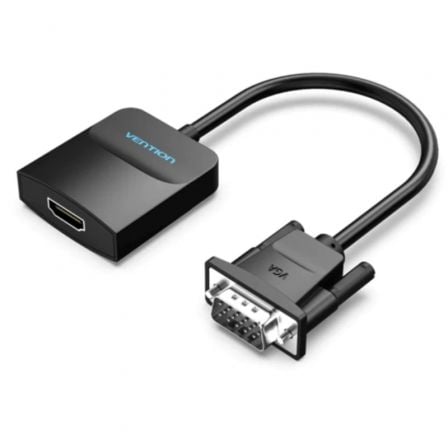Conversor Vention ACNBB VGA Macho - HDMI Hembra 15cm Negro