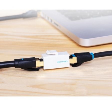 Adaptador Conector RJ45 VDD-B07-W Cat5 UTP RJ45 Hembra - RJ45 Hembra Blanco