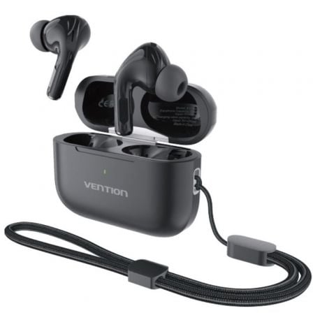 Auriculares Bluetooth Vention Echo Lite E11 Plus con estuche de carga Autonomía 6h Negros