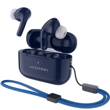 Auriculares Bluetooth Vention Echo Lite E11 Plus con estuche de carga Autonomía 6h Azules