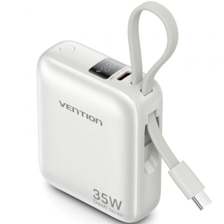 Powerbank 10000mAh Vention FHEN0 35W Beige Incluye Cable USB Tipo-C