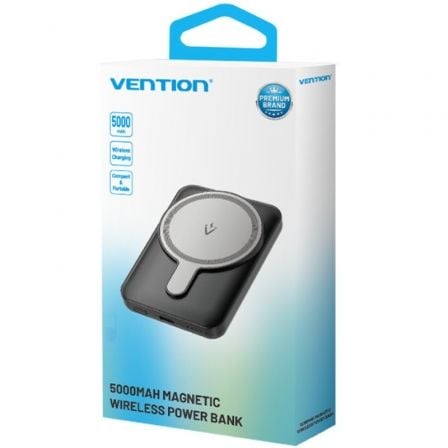 Powerbank 5000mAh Vention FHSB0 20W Wireless Negra