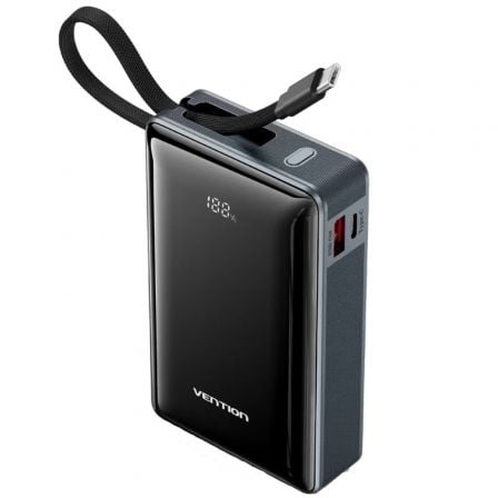 Powerbank 20000mAh Vention FKDM0 65W Gris Incluye Cable USB Tipo-C