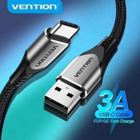 Cable USB 2.0 Tipo-C Vention CODHF USB Macho - USB Tipo-C Macho 480Mbps 1m Gris