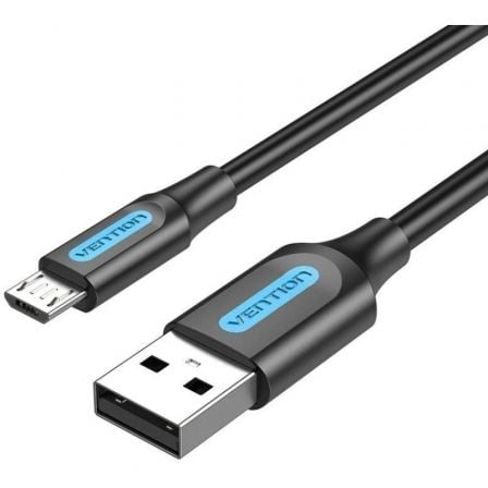 Cable USB 2.0 Vention COLBG USB Macho - MicroUSB Macho Hasta 60W 480Mbps 1.5m Negro