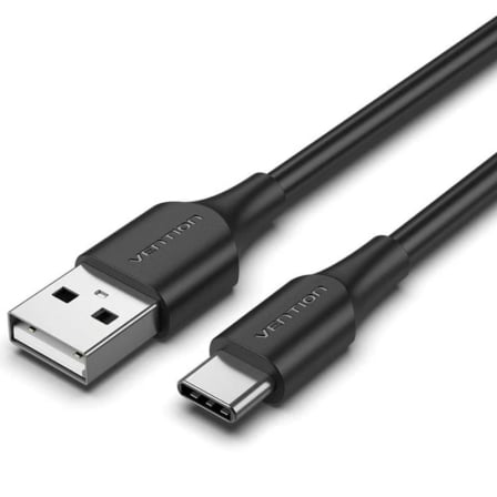 Cable USB 2.0 Tipo-C Vention CTHBF USB Tipo-C Macho - USB Macho 480Mbps 1m Negro