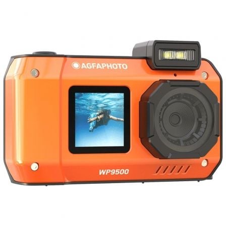 Cámara Digital Deportiva AgfaPhoto Realishot WP9500 24MP Naranja