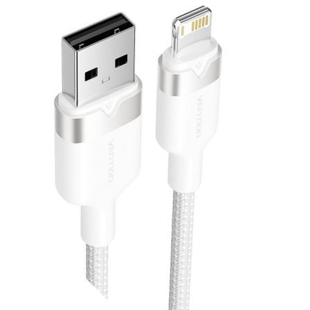 Cable USB Lightning Vention LANWH USB Macho - Lightning Macho 480Mbps 2m Blanco