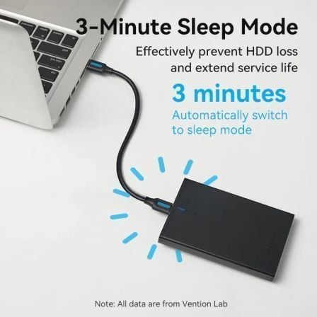 Caja Externa para Disco Duro de 2.5 Vention KPAB0 USB 3.0 Micro USB Sin tornillos