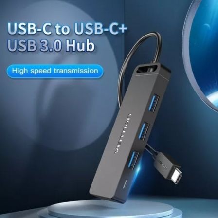 Hub USB Tipo-C Vention TGTBB 3xUSB 1xUSB Tipo-C 1x MicroUSB PD