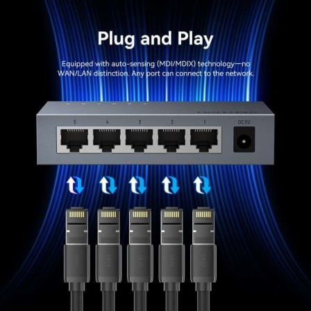 Switch Vention ITDH0-EU 5 Puertos RJ-45 10 100 1000