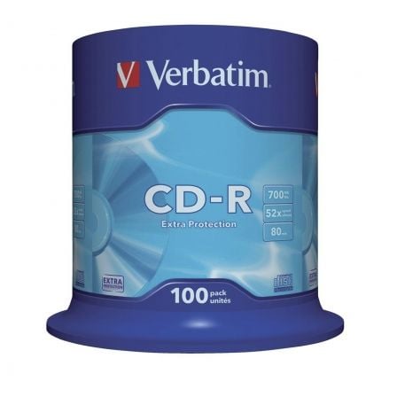 CD-R Verbatim Datalife 52X Tarrina-100uds