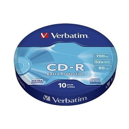 CD-R Verbatim Datalife 52X Tarrina-10uds