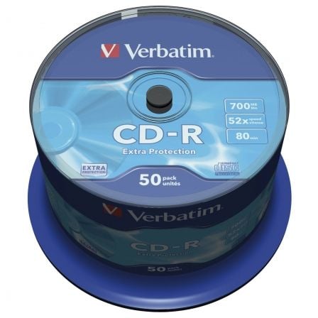 CD-R Verbatim Datalife 52X Tarrina-50uds