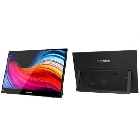 Monitor Portátil Táctil Verbatim Touch Light 14 Full HD Multimedia Negro