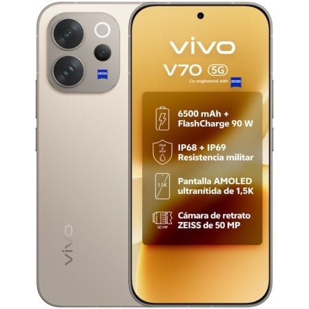 Smartphone Vivo V70 8 GB 512 GB 6.59 5G Gris