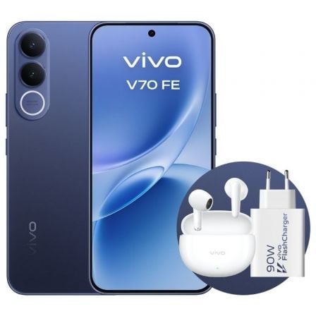Smartphone Vivo V70 FE 8 GB 512 GB 6.83 5G Azul Incluye Cargador + Auriculares